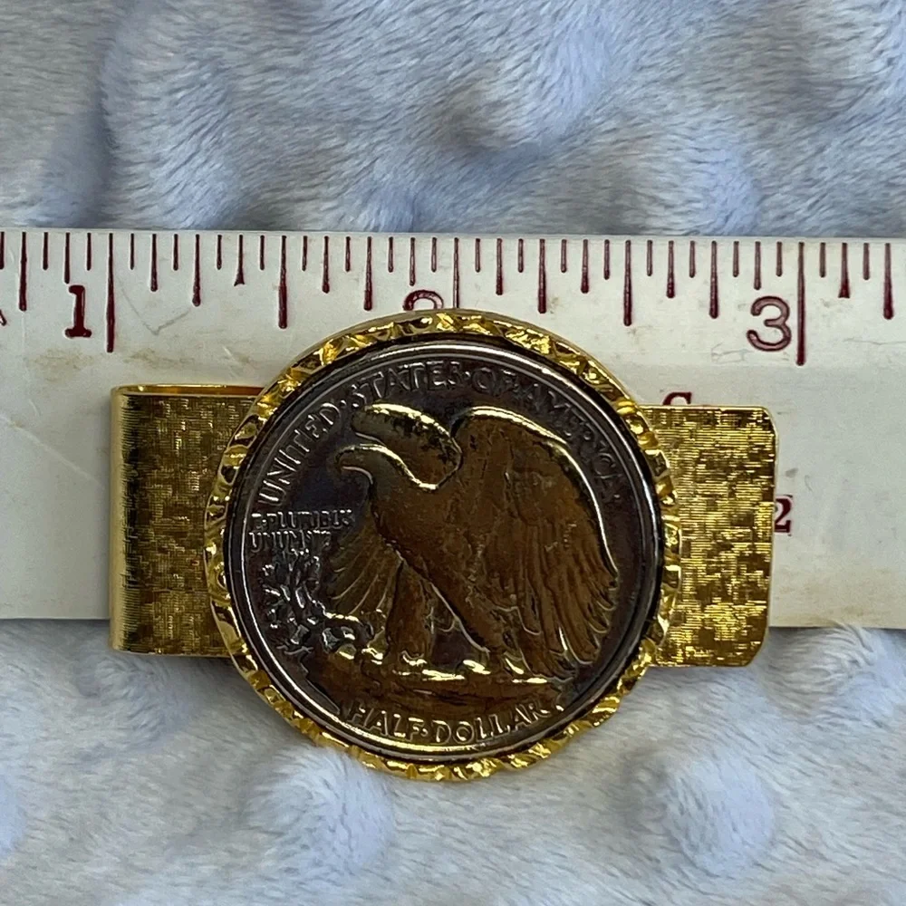 Walking Liberty Half Dollar Coin Money / Credit Card Clip